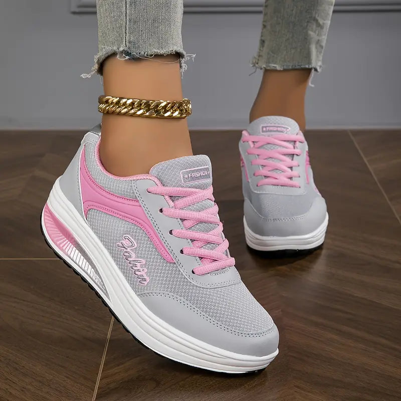 Orthopedic Sneakers for Women with Comfortable Sole and Laces