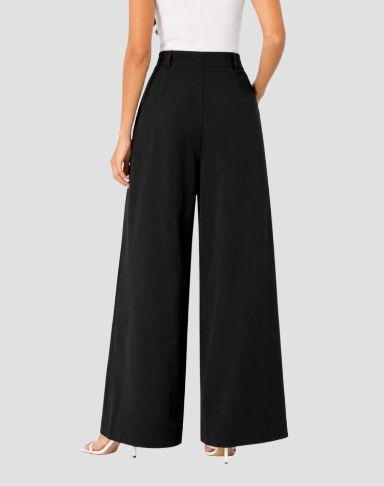 Women's Wide-Leg Pants with High Waist
