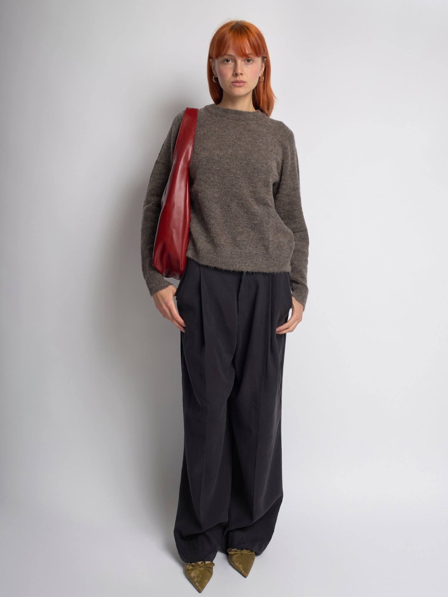 Minimalist Vegan Leather Hobo Shoulder Bag