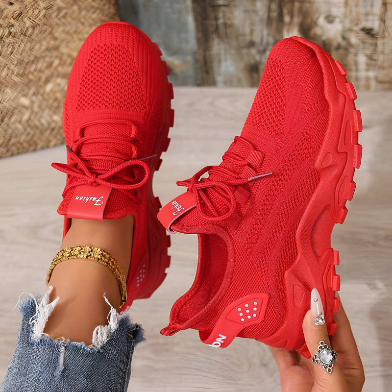 Sporty Lightweight Sneakers with Chunky Sole for Women