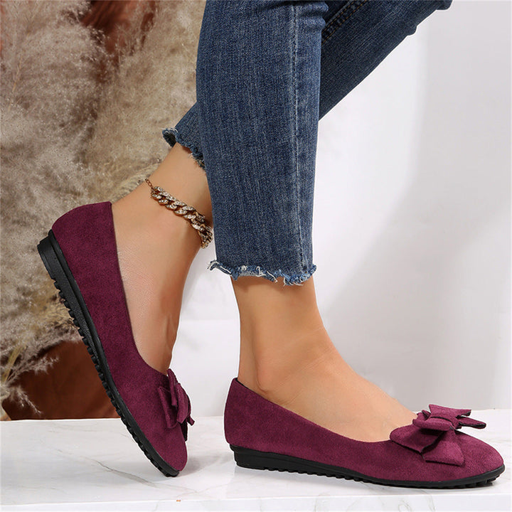Trendy Women’s Slip-Ons with Bow and Soft Sole