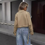 Eline - Elegant Short Trench Coat