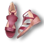 Comfort Sandals with Open Toe and Wedge Heel for Women