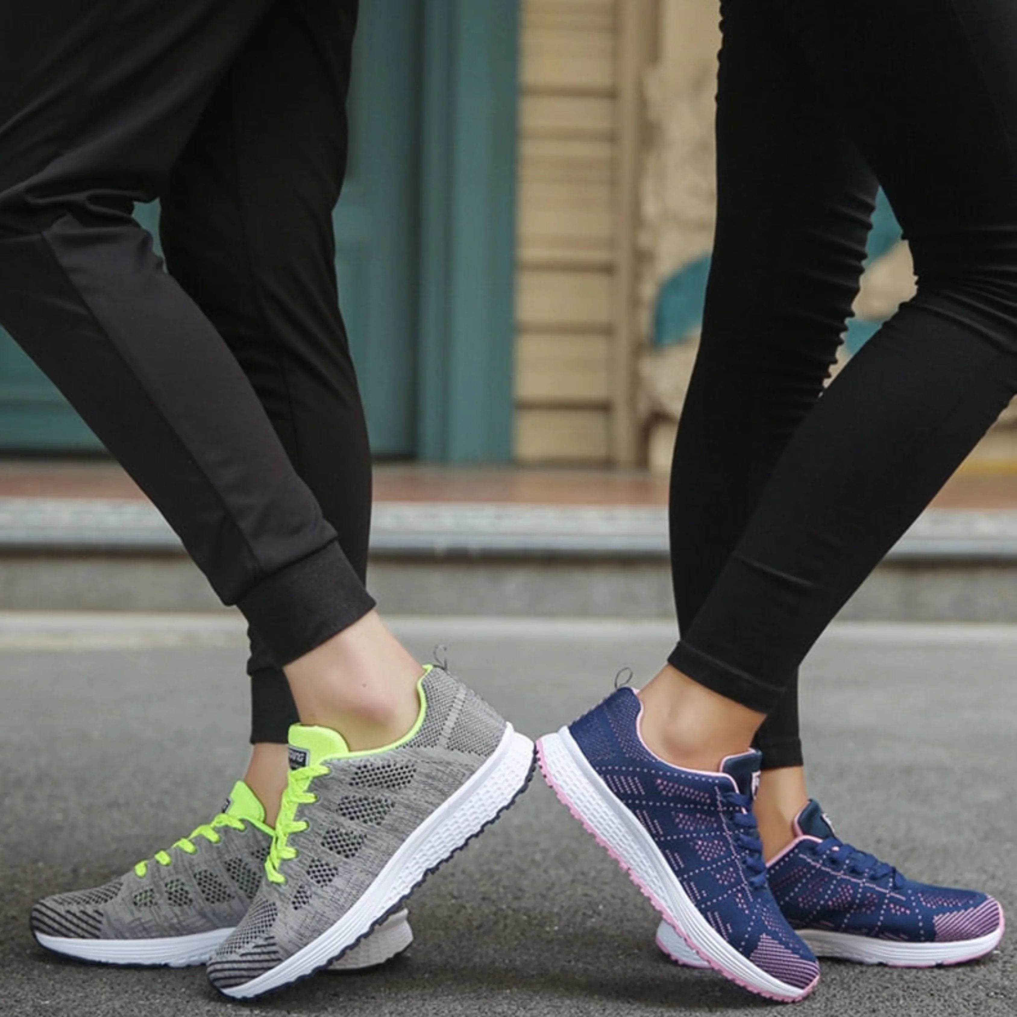 Sporty Mesh Sneakers for Women for Running and Walking