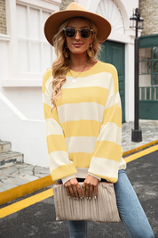 Kyra - Casual striped knitted sweater