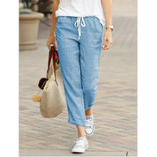 Comfortable Linen Pants With Loose Fit For Women