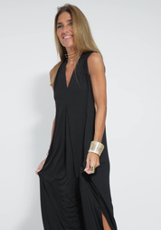 Maxi Dress with Long Vest Set for Women with Airy Fit