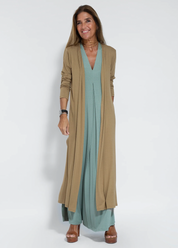 Maxi Dress with Long Vest Set for Women with Airy Fit