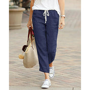 Comfortable Linen Pants With Loose Fit For Women