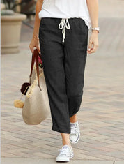 Comfortable Linen Pants With Loose Fit For Women