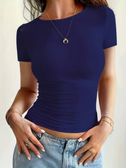 Kyana - Fitted Basic T-Shirt with Stretch