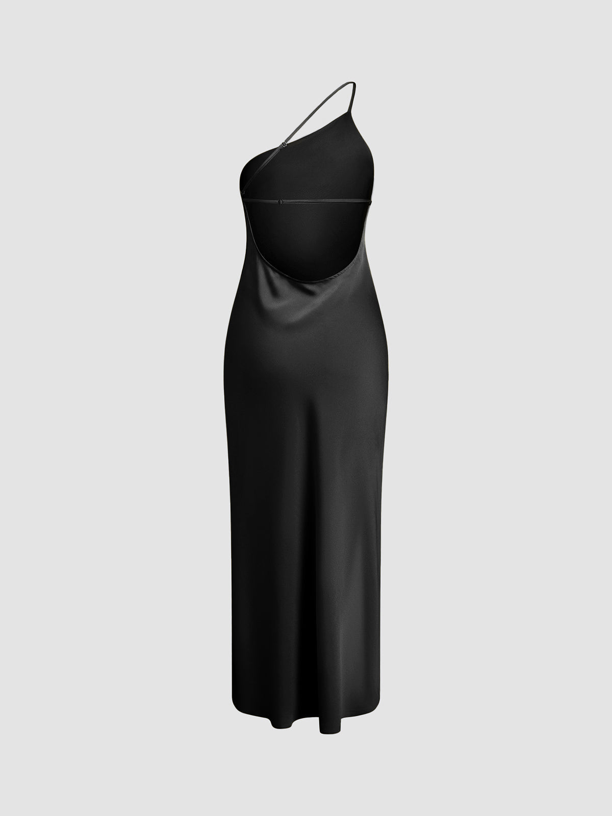 Mila-Rae - Women's Maxi Dress with Open Back and Split