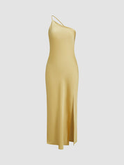 Mila-Rae - Women's Maxi Dress with Open Back and Split