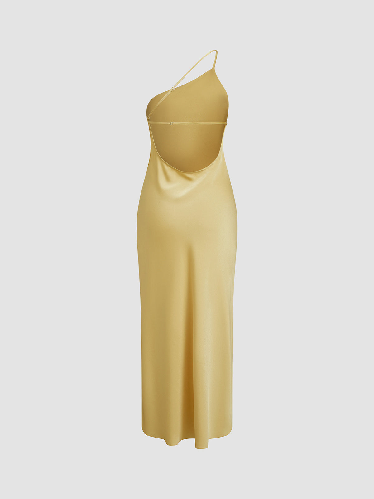 Mila-Rae - Women's Maxi Dress with Open Back and Split