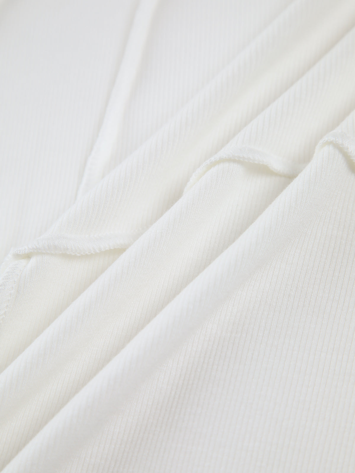 Elegant Slim Fit Ribbed Top for Women with Long Sleeves