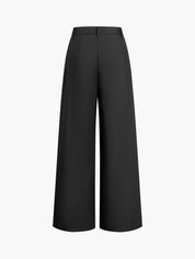 Casual Wide-Leg Pants with High Waist for Women