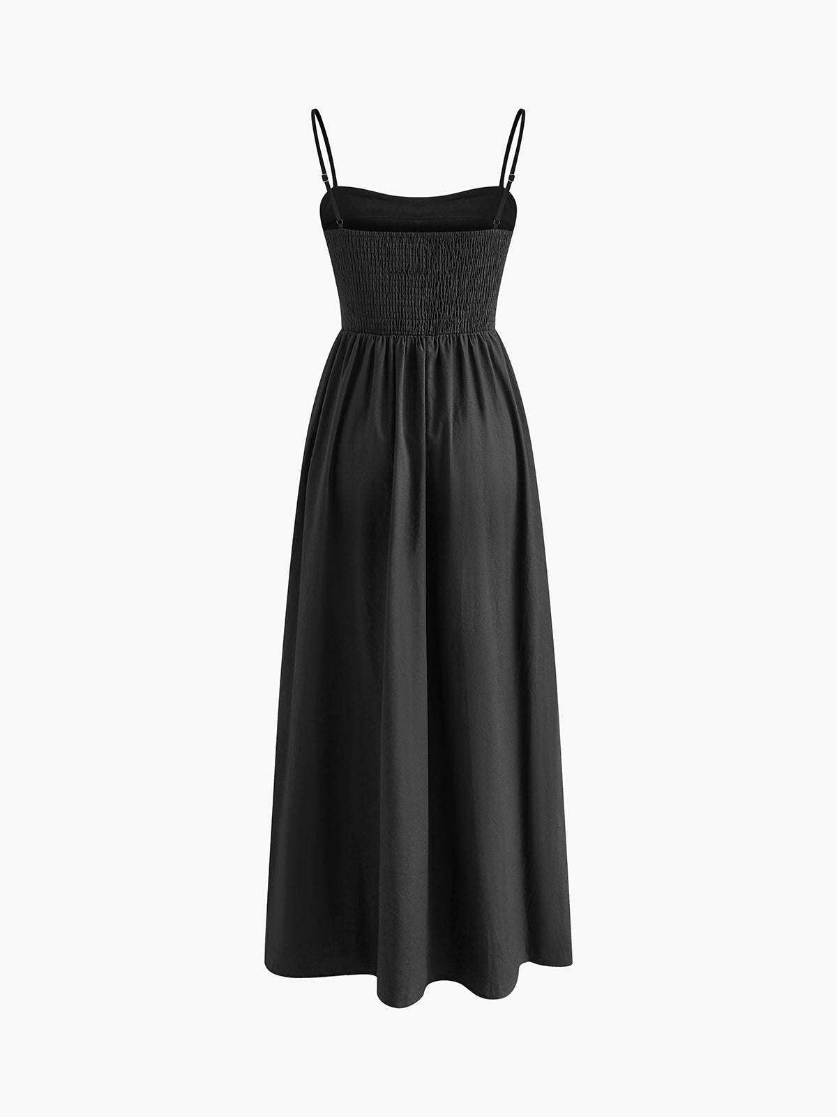 Airy Party Maxi Dress with Spaghetti Straps and Cut-Out Detail for Women
