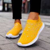 Comfortable Glitter Slip-On Sneakers for Women