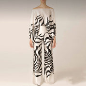 Elegant off-shoulder party jumpsuit with wide legs for women