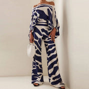 Elegant off-shoulder party jumpsuit with wide legs for women