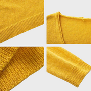 Loose Knitted V-Neck Women's Sweater