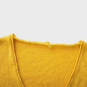 Loose Knitted V-Neck Women's Sweater