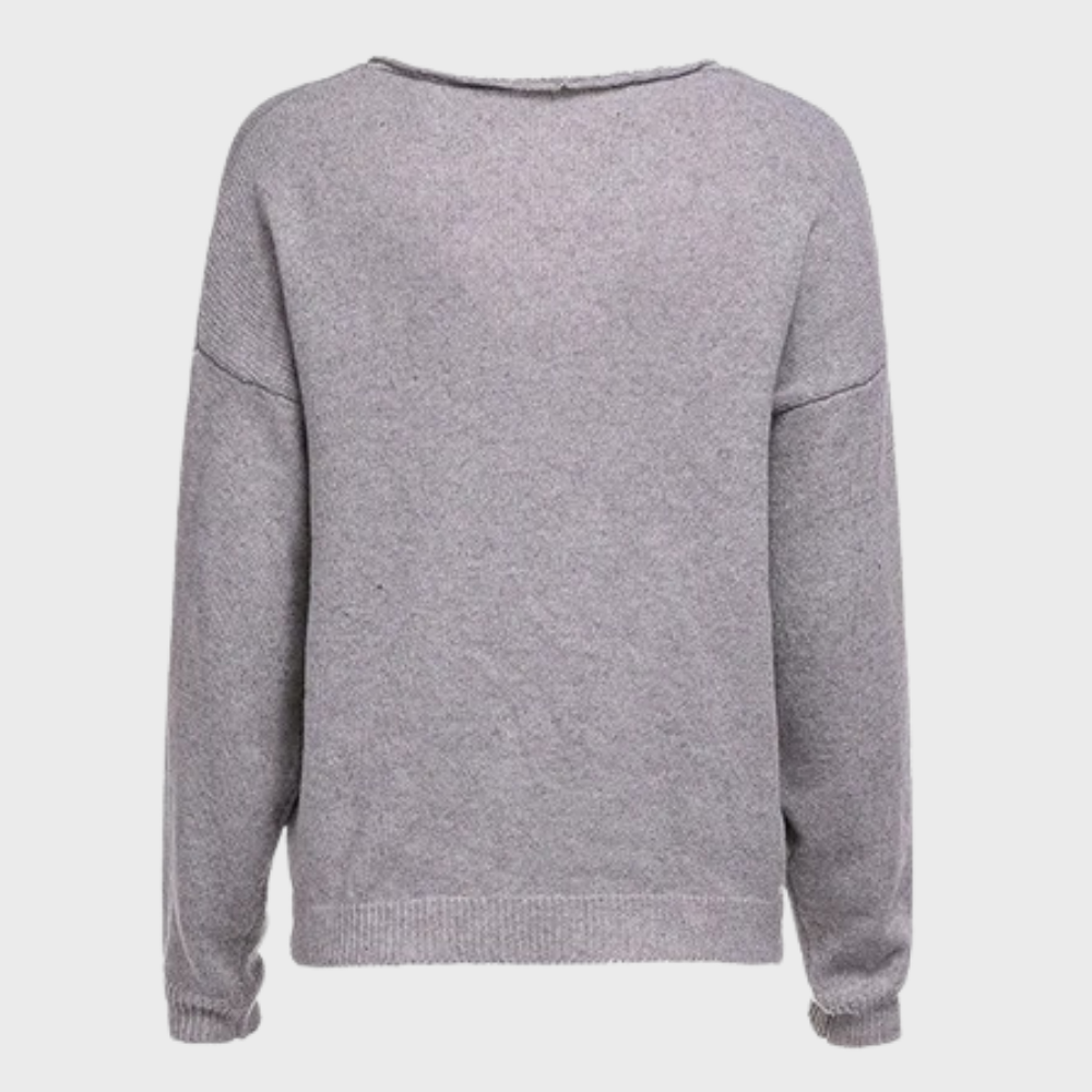 Loose Knitted V-Neck Women's Sweater