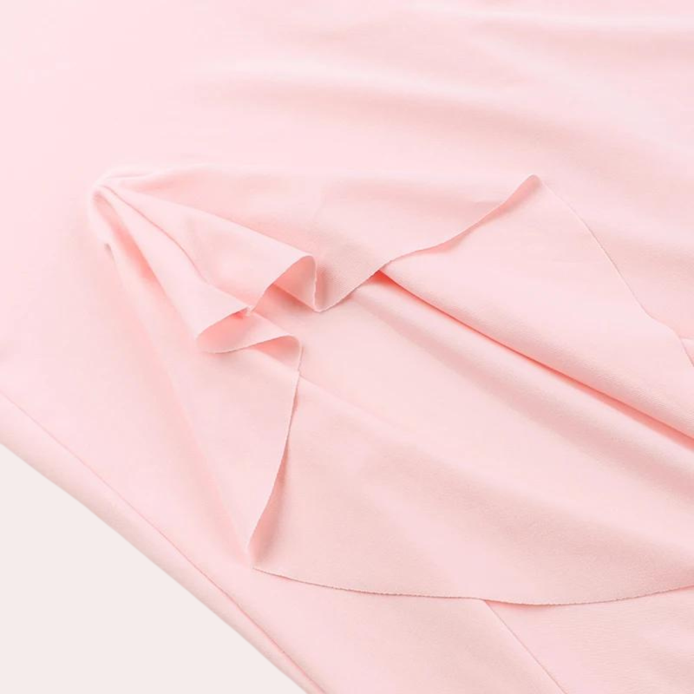 Midi Dress for Women with V-Neck and Summer Design