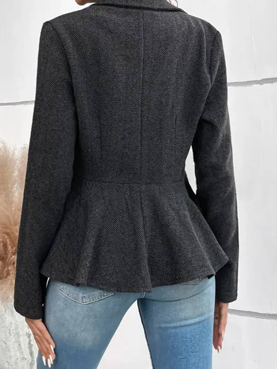 Elegant Tailored Women’s Peplum Blazer