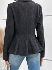 Elegant Tailored Women’s Peplum Blazer