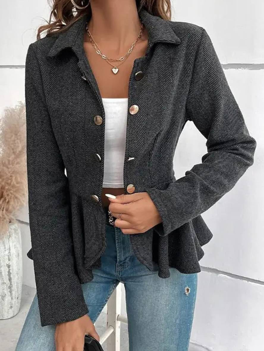 Elegant Tailored Women’s Peplum Blazer