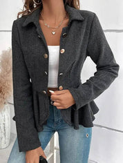Elegant Tailored Women’s Peplum Blazer