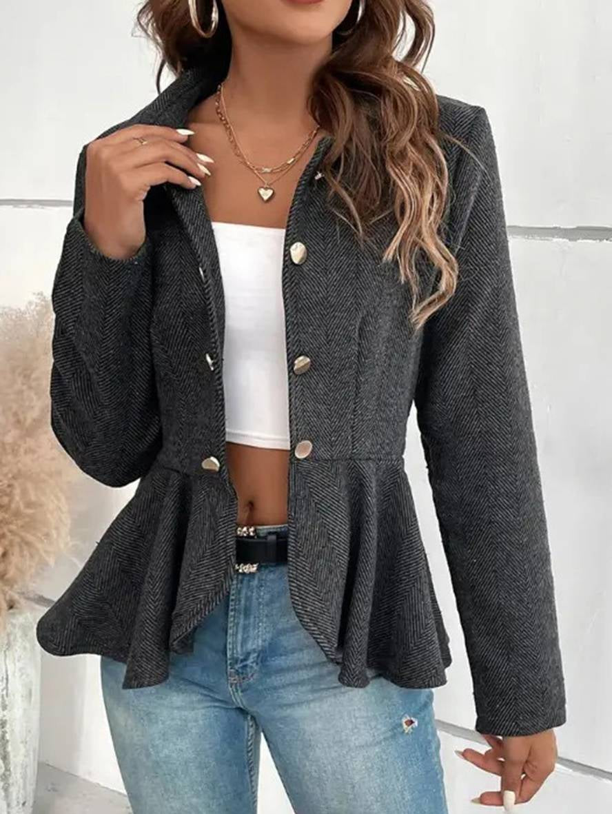 Elegant Tailored Women’s Peplum Blazer