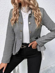Elegant Tailored Women’s Peplum Blazer