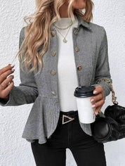 Elegant Tailored Women’s Peplum Blazer