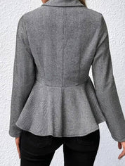 Elegant Tailored Women’s Peplum Blazer