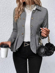 Elegant Tailored Women’s Peplum Blazer