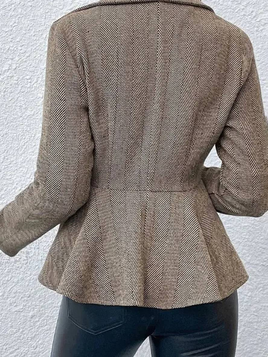 Elegant Tailored Women’s Peplum Blazer