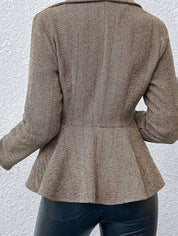 Elegant Tailored Women’s Peplum Blazer