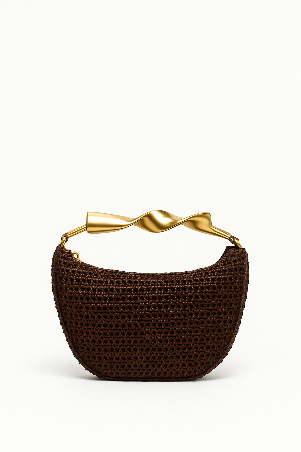 Ella & Rose - woven handbag with gold chain strap