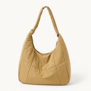 Oversized Shoulder Bag with Front Pockets