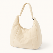 Oversized Shoulder Bag with Front Pockets