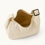 Oversized Shoulder Bag with Front Pockets