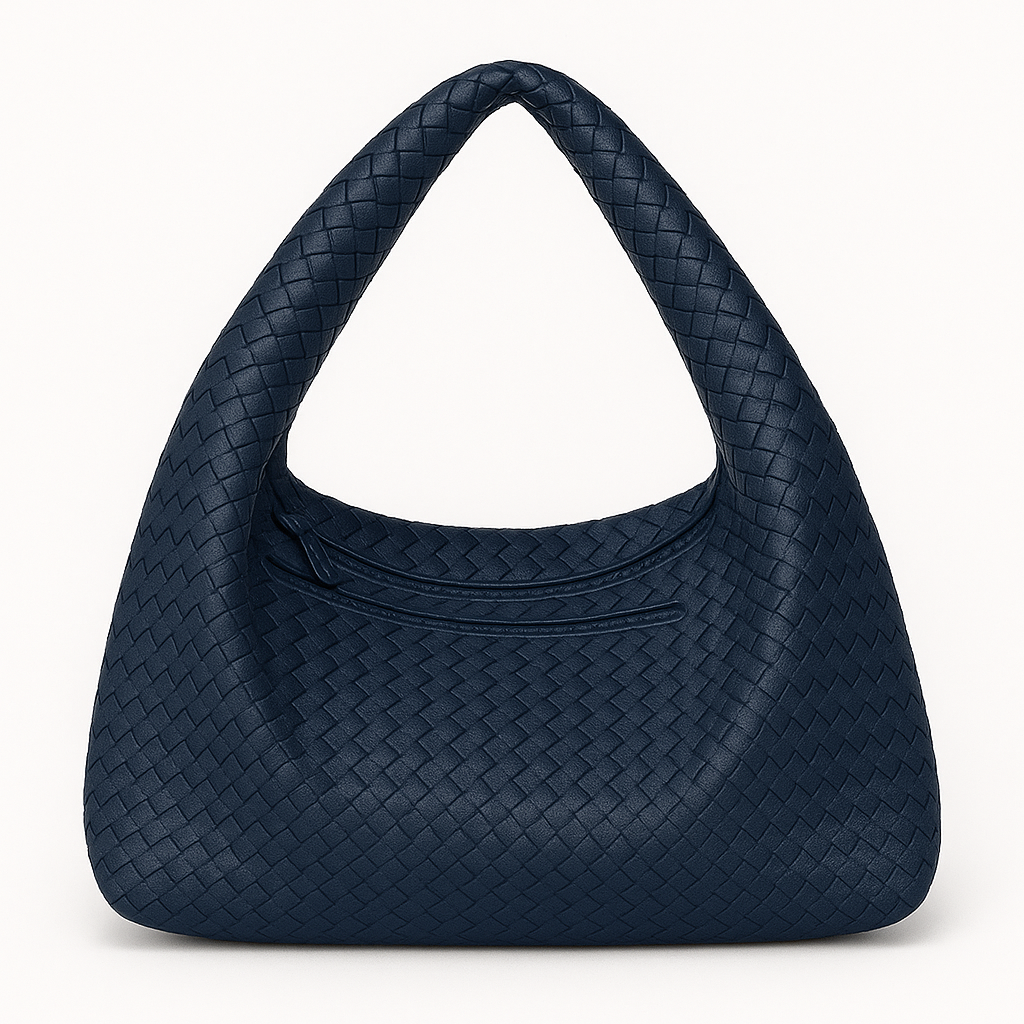 Braided Vegan Leather Handbag