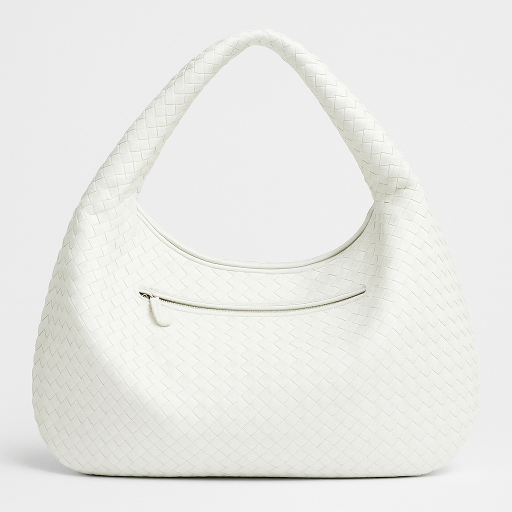 Braided Vegan Leather Handbag