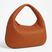 Braided Vegan Leather Handbag