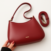 PU Leather Shoulder Bag with Adjustable Strap