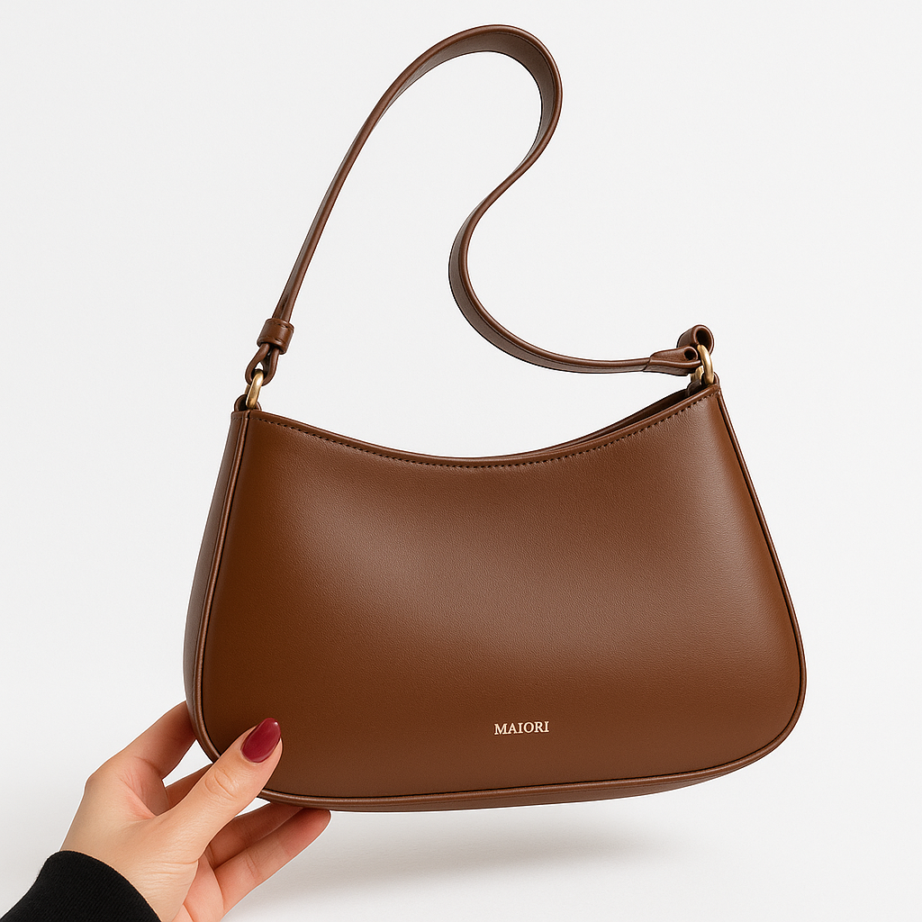 PU Leather Shoulder Bag with Adjustable Strap