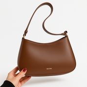 PU Leather Shoulder Bag with Adjustable Strap