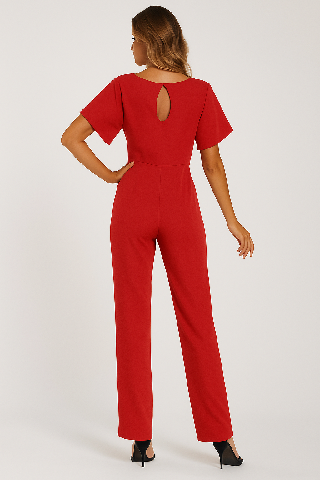 Jinte-Rose - Jumpsuit with bow detail